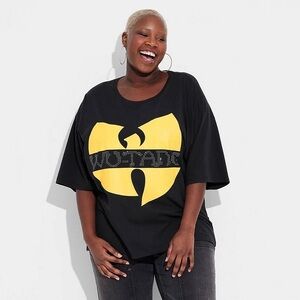 Wu-Tang Bling Black & Yellow Graphic Tee - Oversized  Medium.